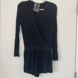 Young fabulous and broke black long sleeve romper